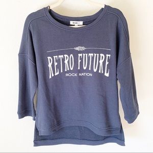 William Rast Retro Future Pullover Sweater